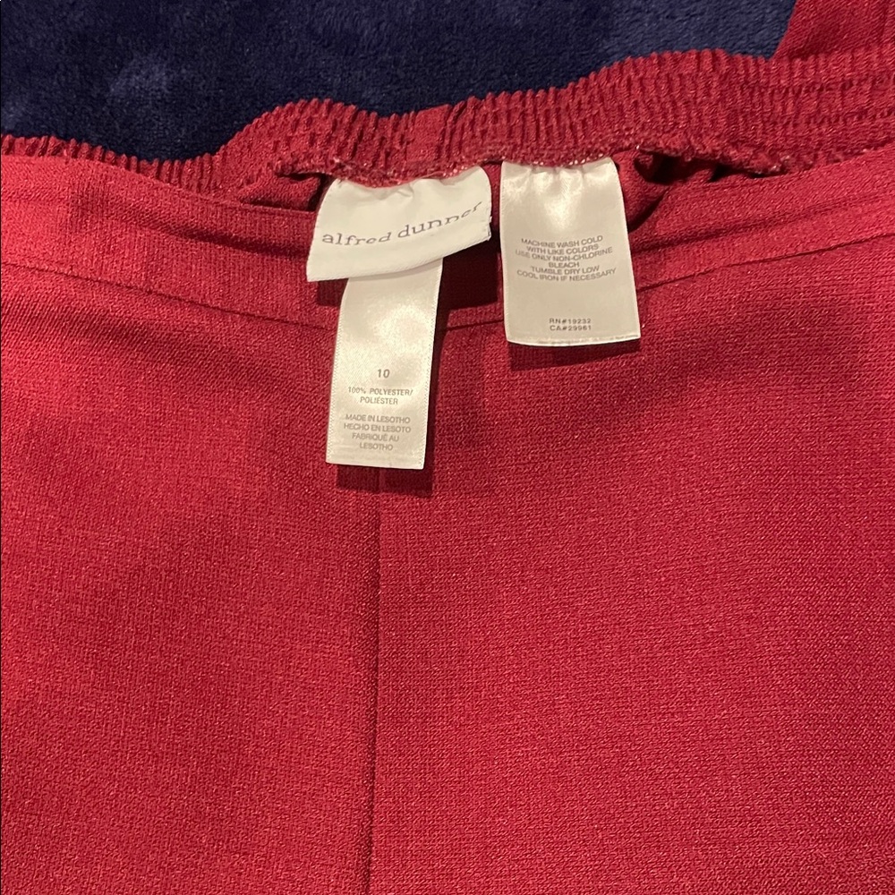 Alfred Dunner Burgundy Pants